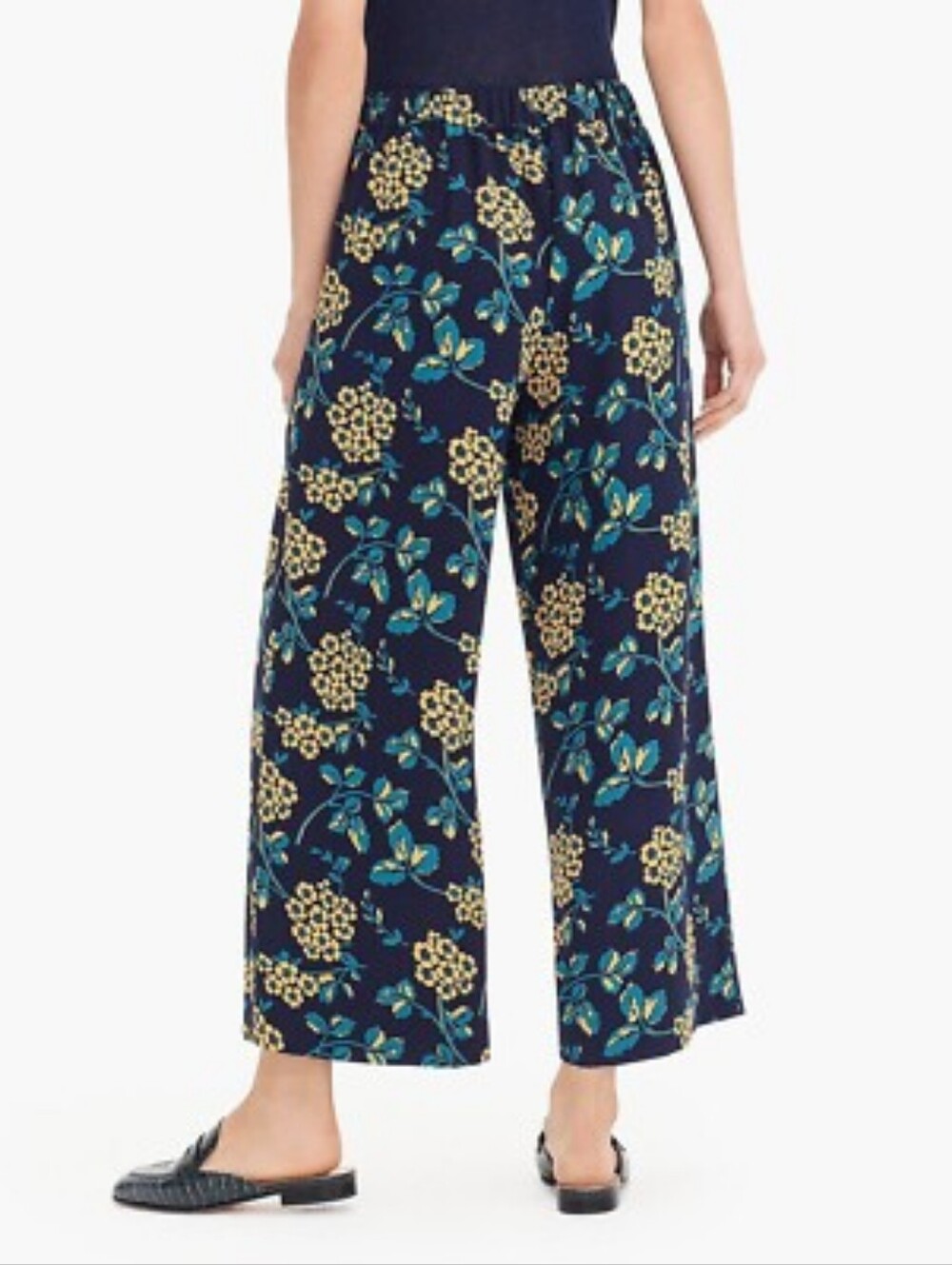 J. Crew Wide Leg Pull On Pants. Sz 12 With 24" Inseam, Like New